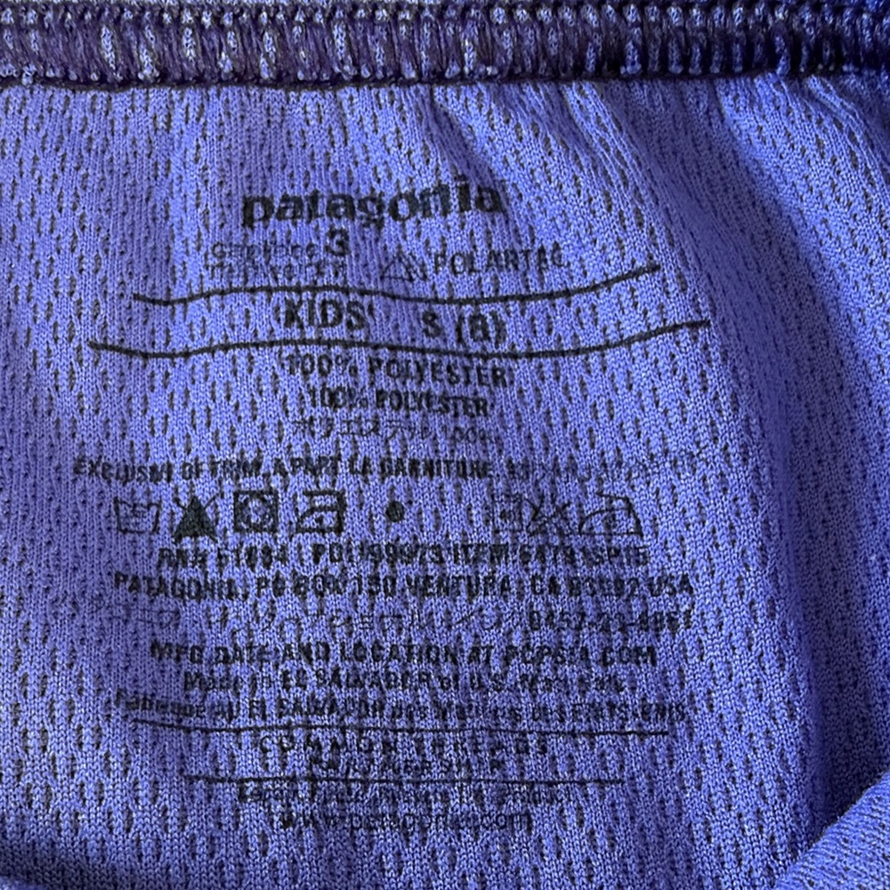 Patagonia kids size 8 purple leggings